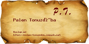 Palen Tonuzóba névjegykártya